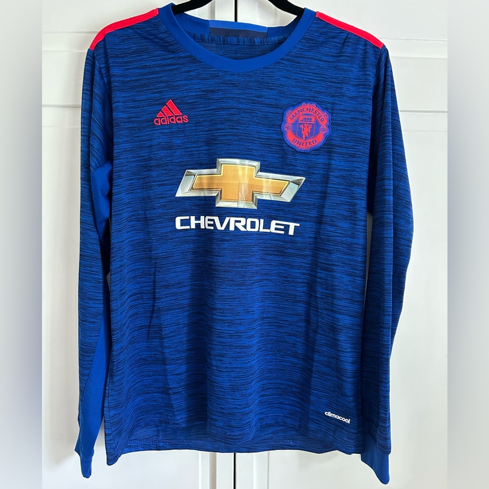 Manchester United Pogba long sleeve soccer jersey